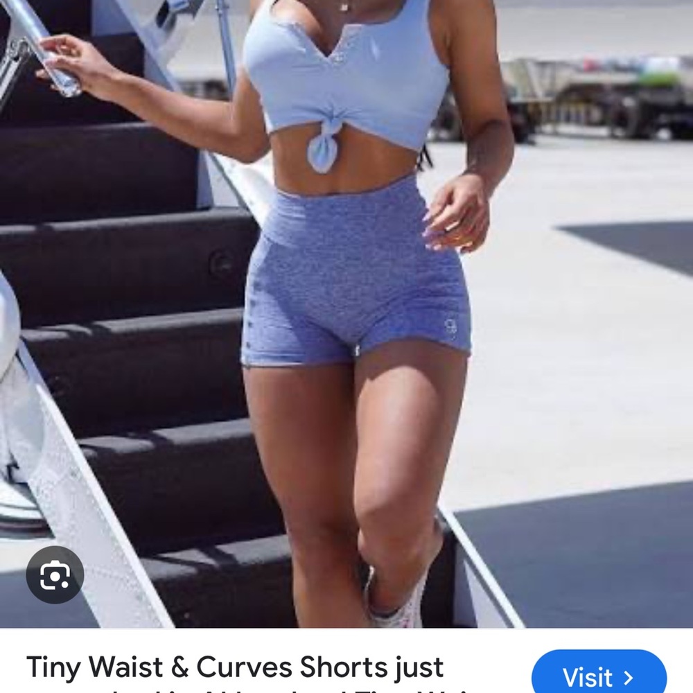 Bombshell sportswear blue shorts with pockets size S